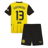 Echipament fotbal Borussia Dortmund Pascal Gross #13 Tricou Acasa 2024-25 pentru copii maneca scurta (+ Pantaloni scurti)